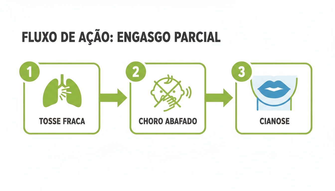 Infographic about manobra para desengasgar bebe