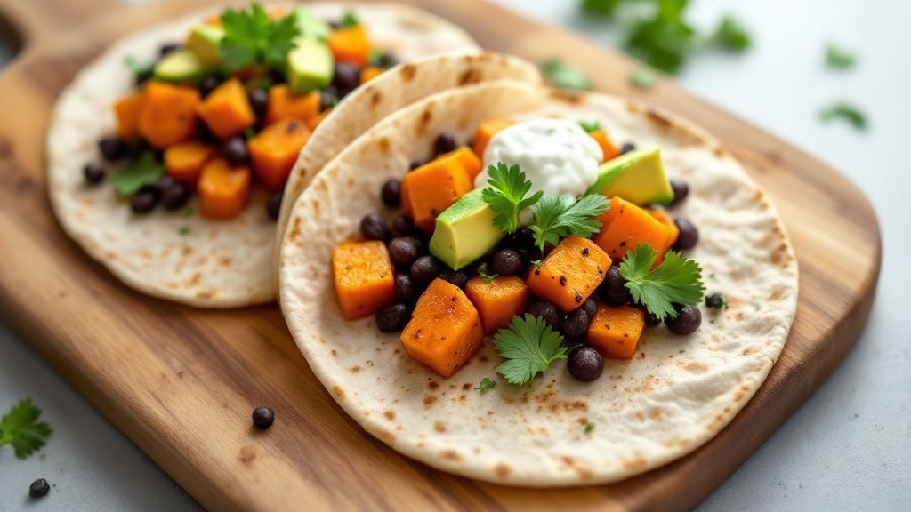 Sweet Potato and Black Bean Tacos