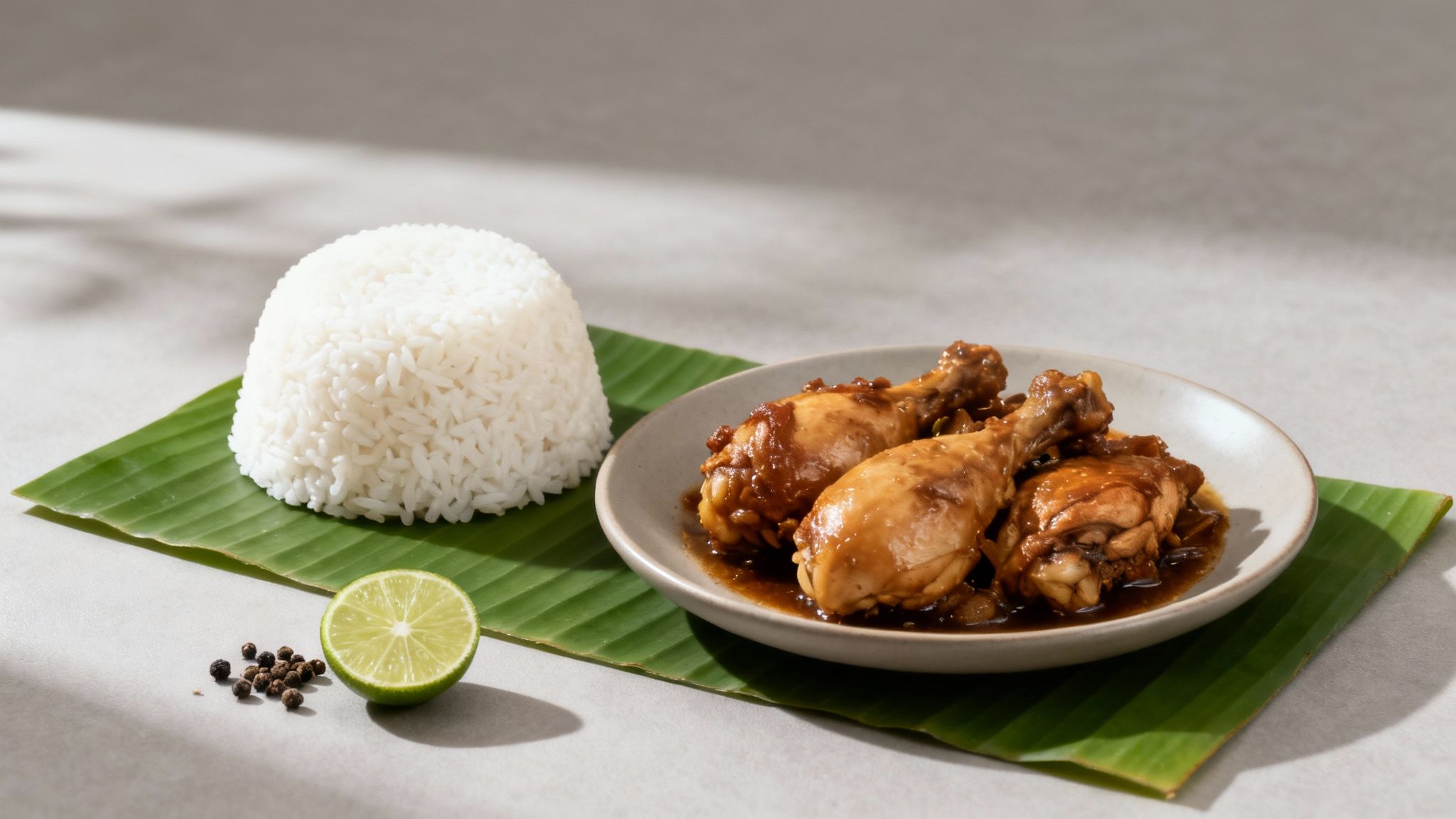 A delicious spread of iconic Filipino dishes like Adobo, Sinigang, and Lechon