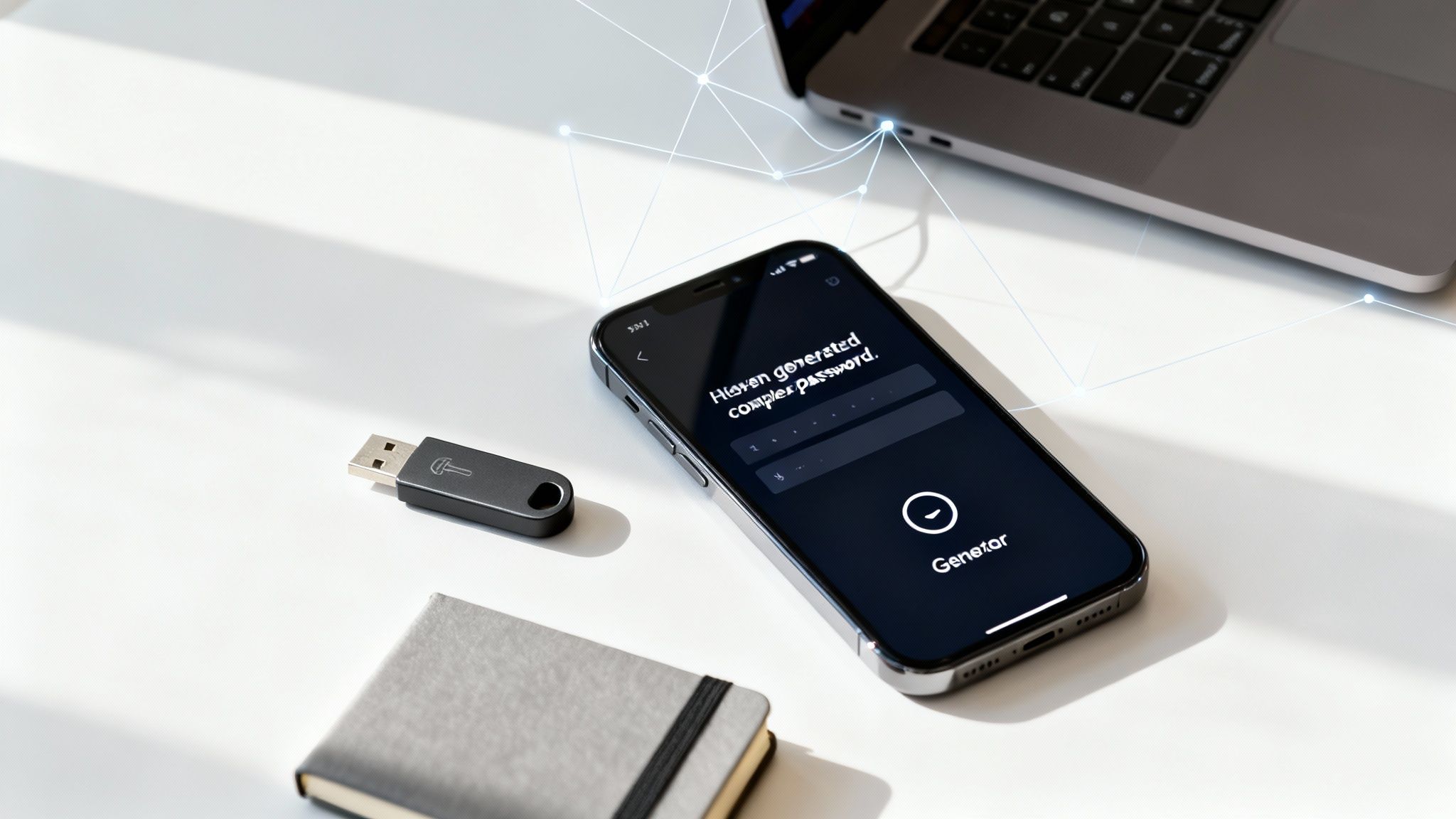 Firmă de hosting în București - Servicii Profesionale de Găzduire - BTS Telecom | Securitate digitală cu un manager de parole imagine care ilustrează diverse funcționalități de securitate