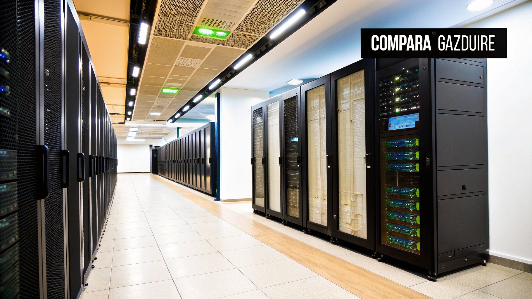 Firmă de hosting în București - Servicii Profesionale de Găzduire - BTS Telecom | VPS Hosting Romania: Ghid pentru Performanță și Securitate O persoană analizează opțiuni de găzduire pe un ecran de laptop
