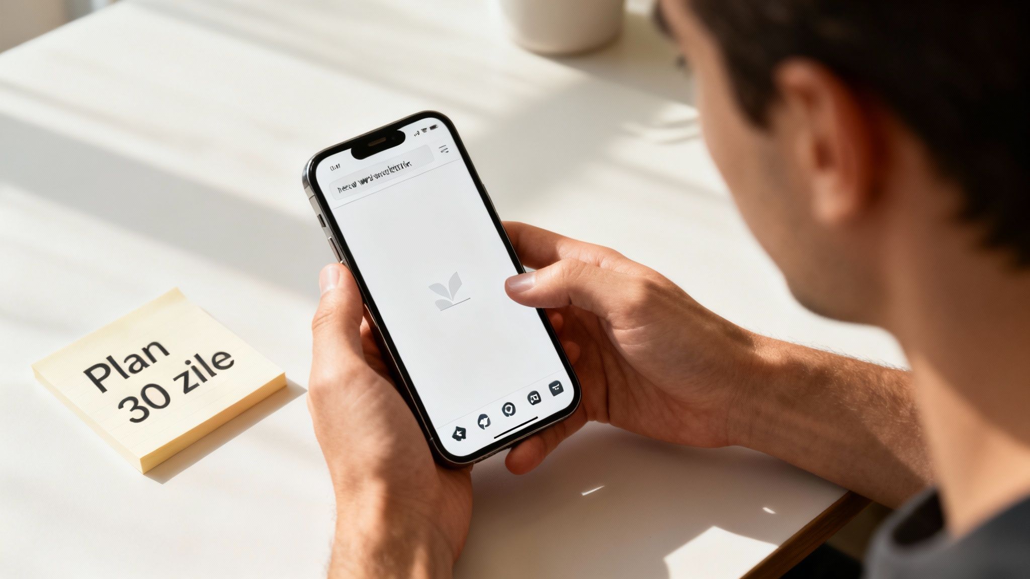 A person working on promoting a website across various digital channels.