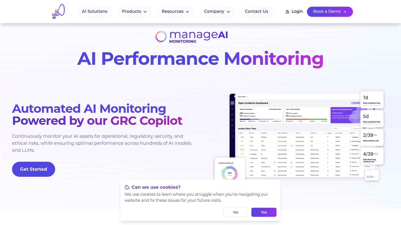 ManageAI Platform — AI Performance Monitoring (DSG.AI)