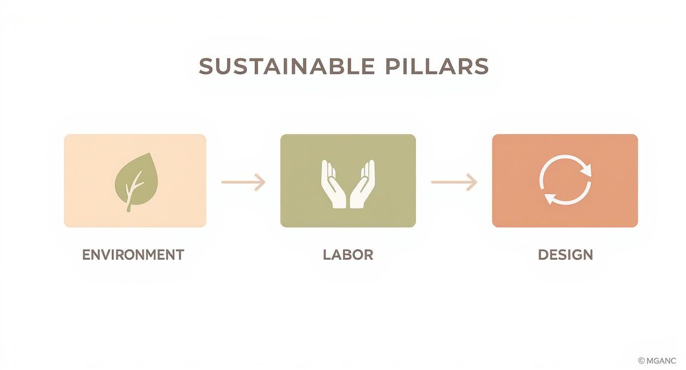 Infographic about sustainable online clothing stores