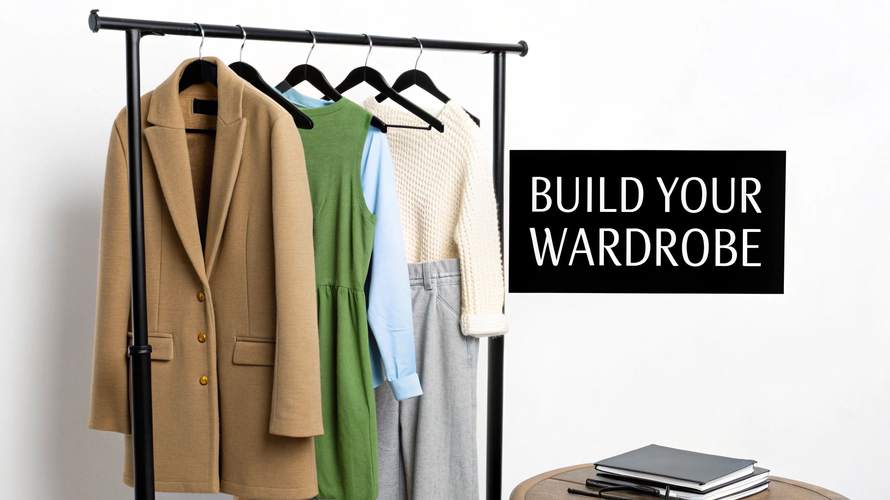 Woman wearing a K-fashion inspired outfit with a structured blazer and knit vest