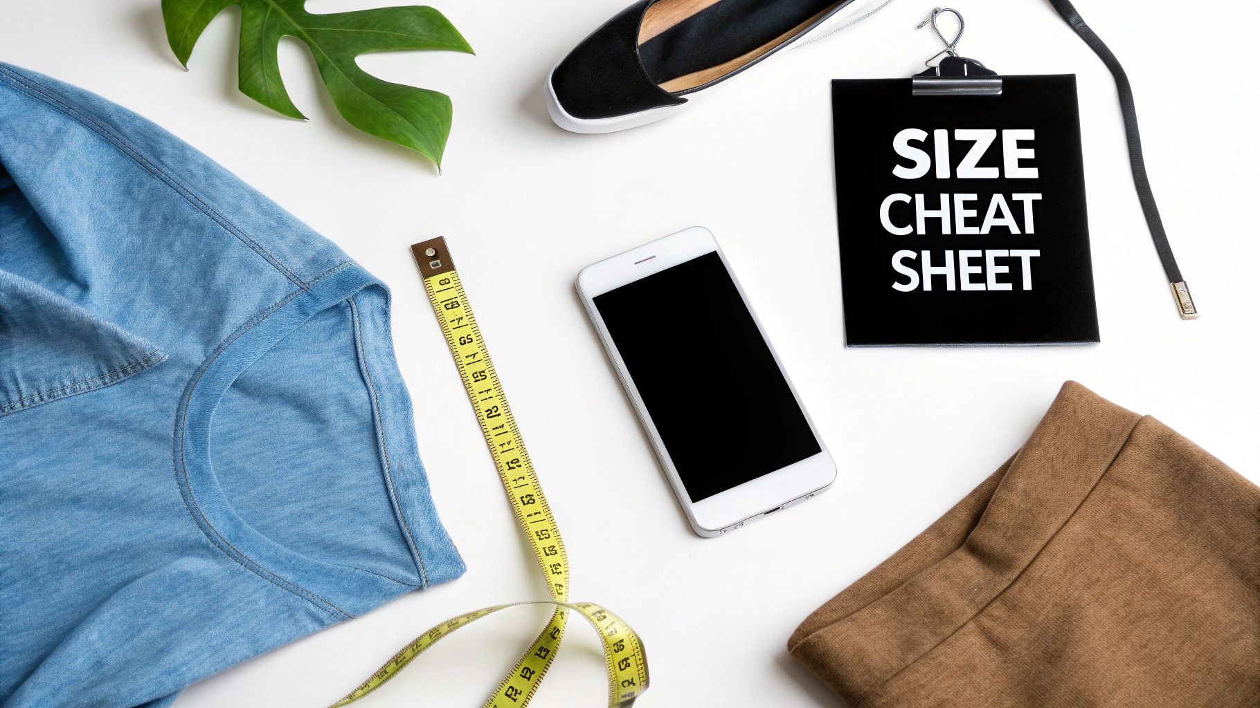 A stylish woman in a cafe checking her phone, representing someone shopping for K-fashion online.