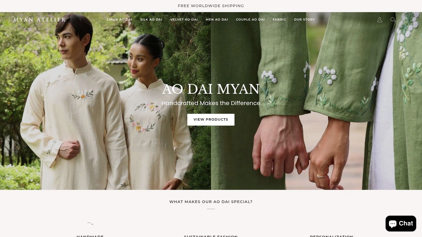 A woman wearing a modern, elegant yellow áo dài from AO DAI MYAN.