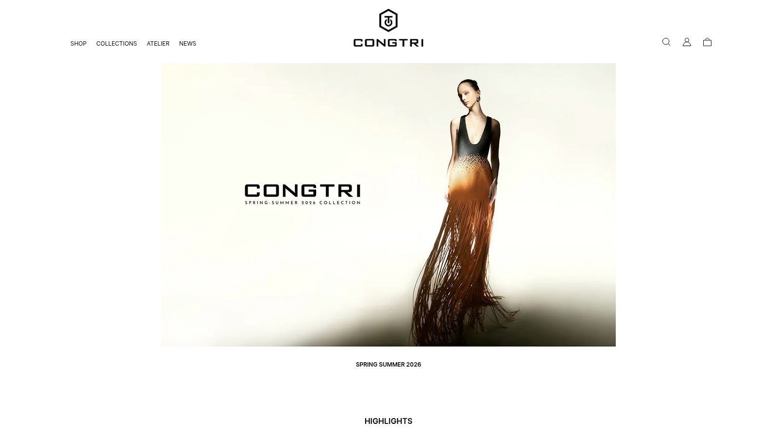 CONG TRI's fashion collection featuring elegant and structural designs.