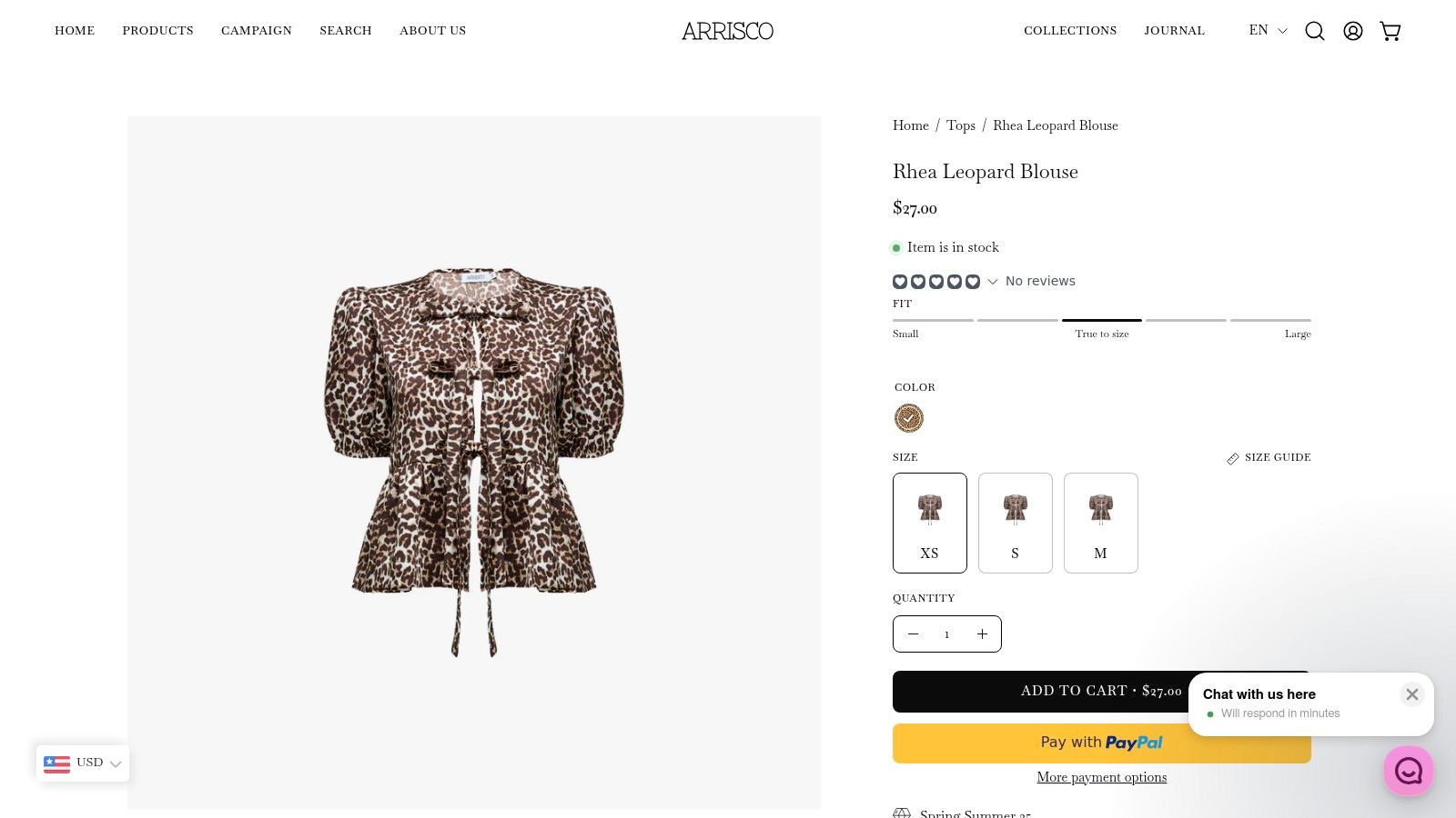 Rhea Leopard Printed Satin Shirt by Arrisco