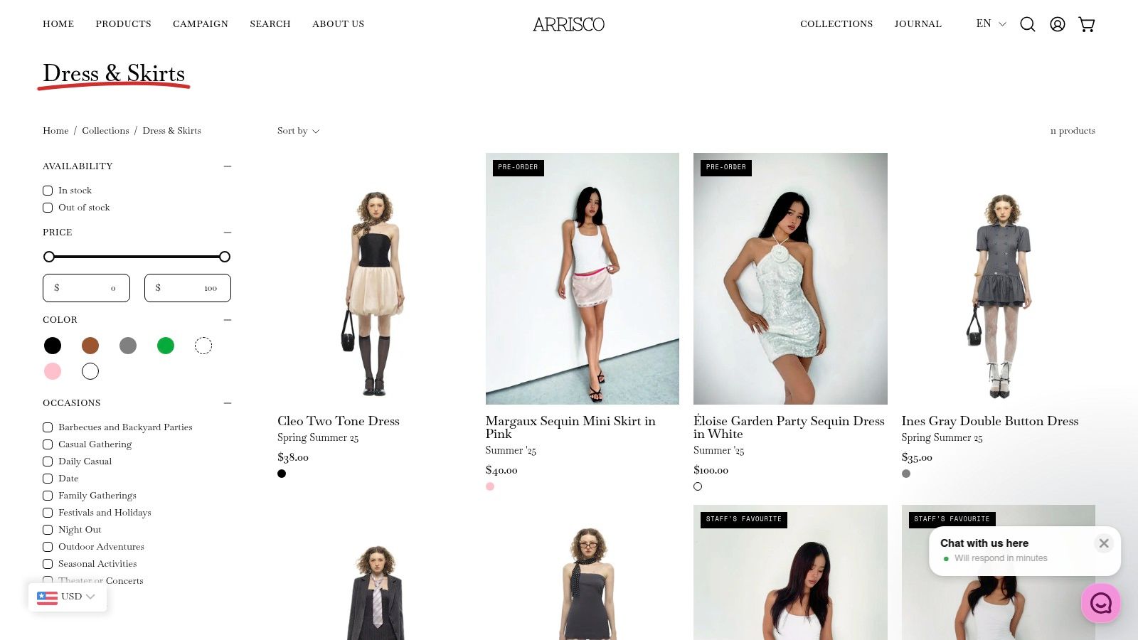 Arrisco – Dresses & Skirts Collection