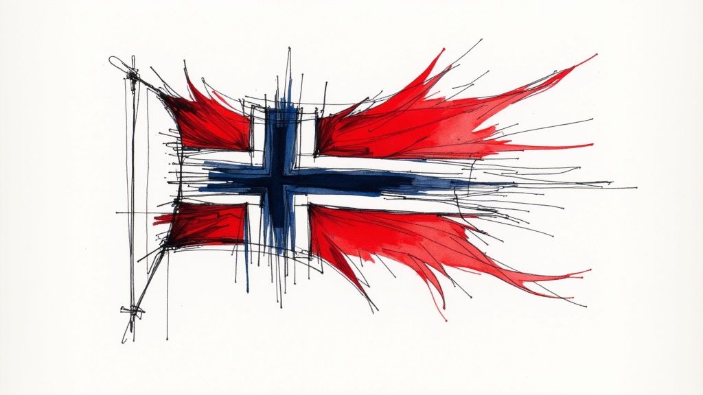 En gruppe mennesker som sosialiserer utendørs i en park, representerer norsk skikk og bruk i prakvisis.