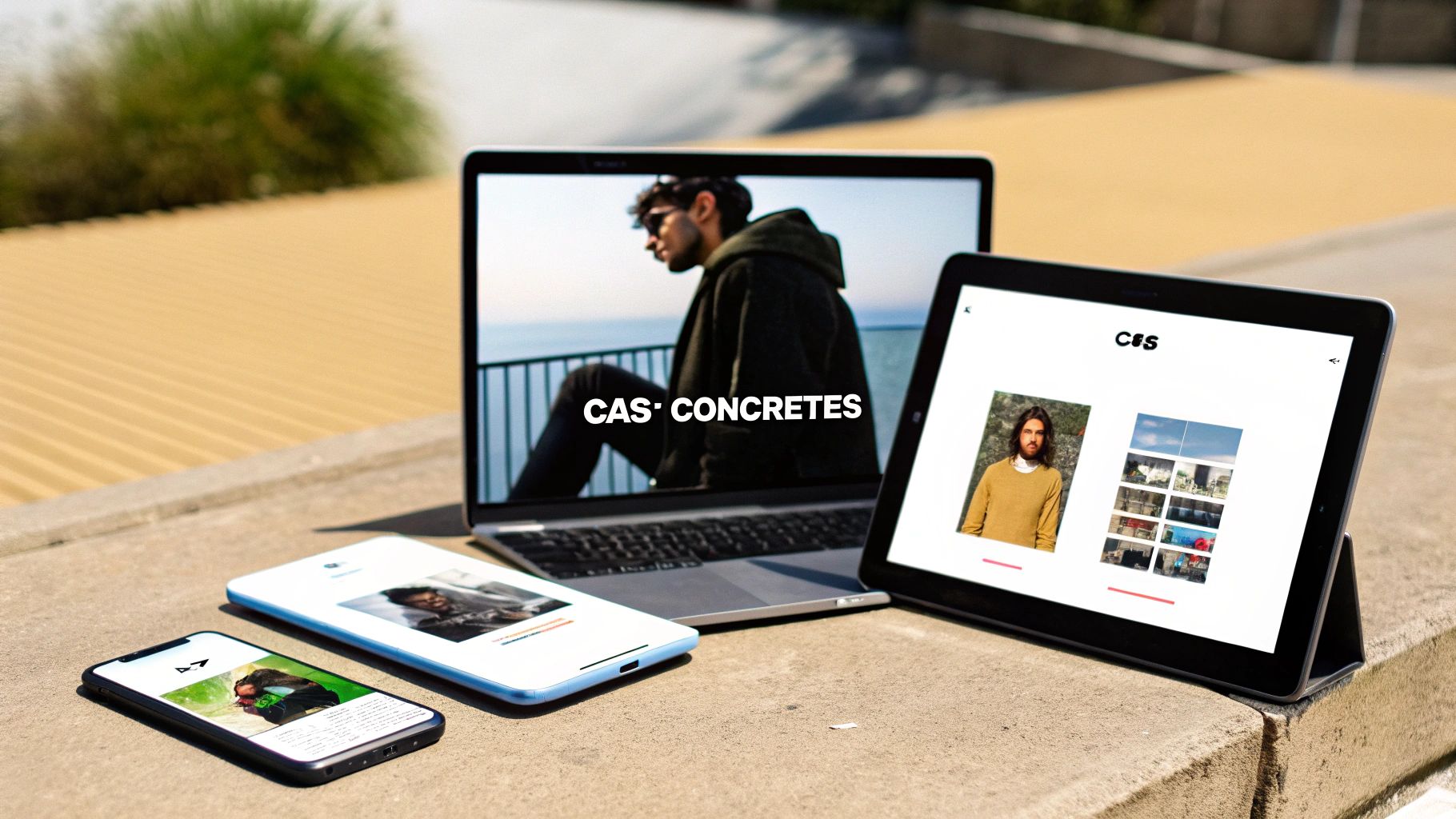 Plusieurs écrans montrant des interfaces personnalisées sur différents appareils, illustrant la personnalisation à grande échelle.