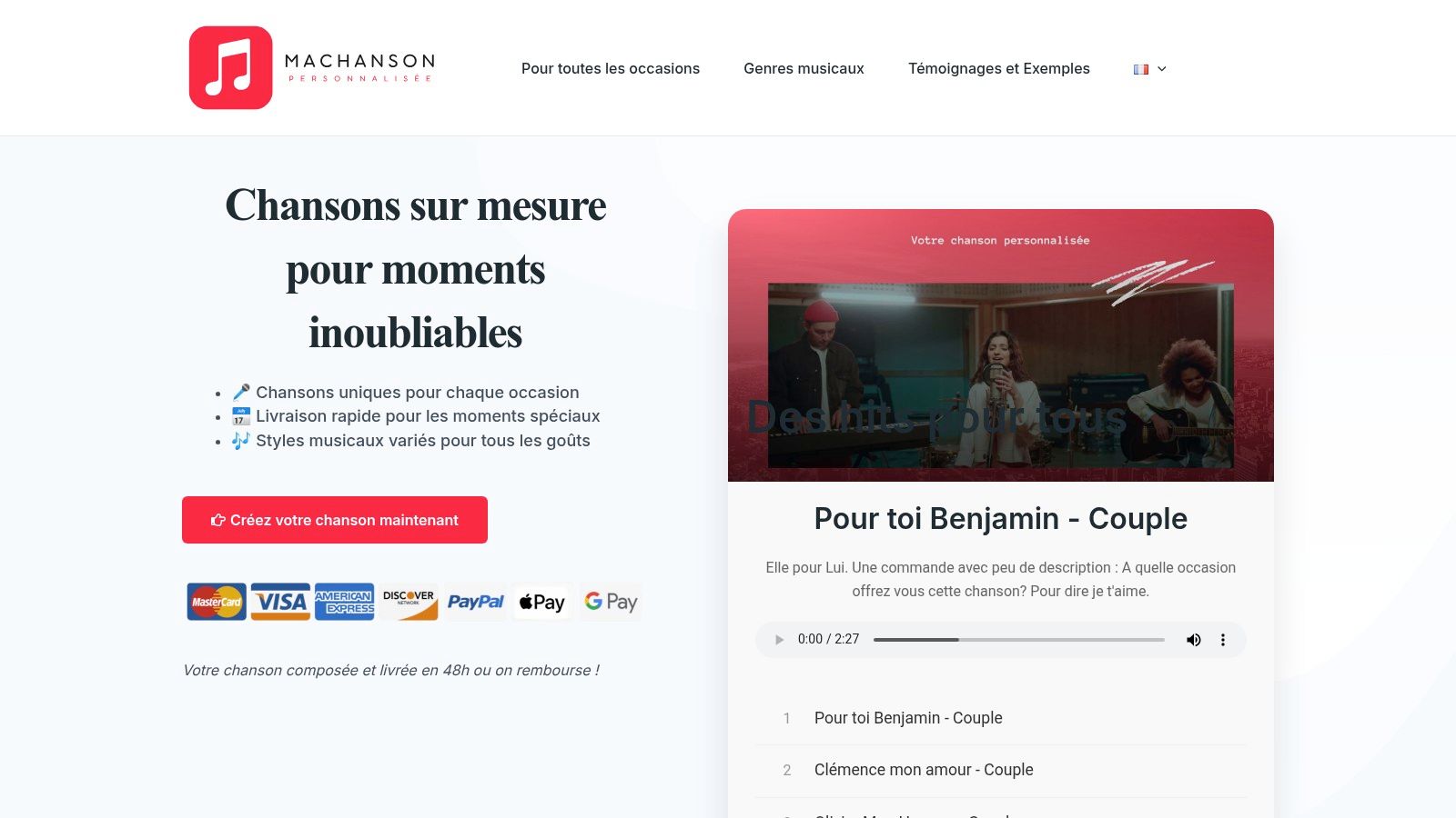MaChanson-Personnalisee.com