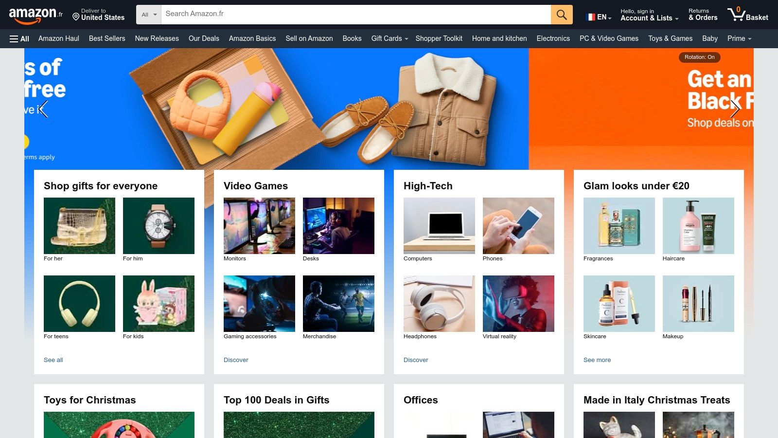 Amazon.fr (Amazon Custom / Handmade)