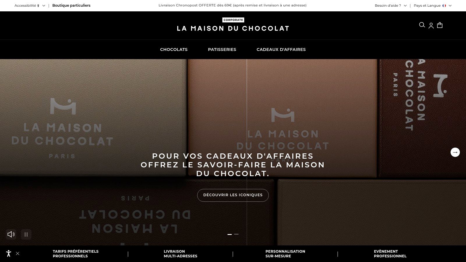 La Maison du Chocolat – Espace Cadeaux d’Entreprise