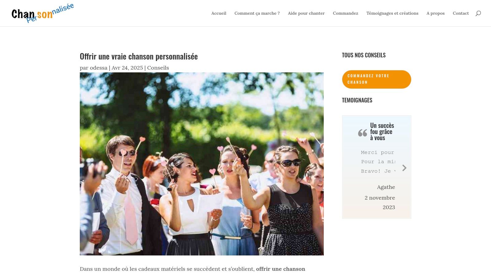 Chanson Personnalisée Gratuite