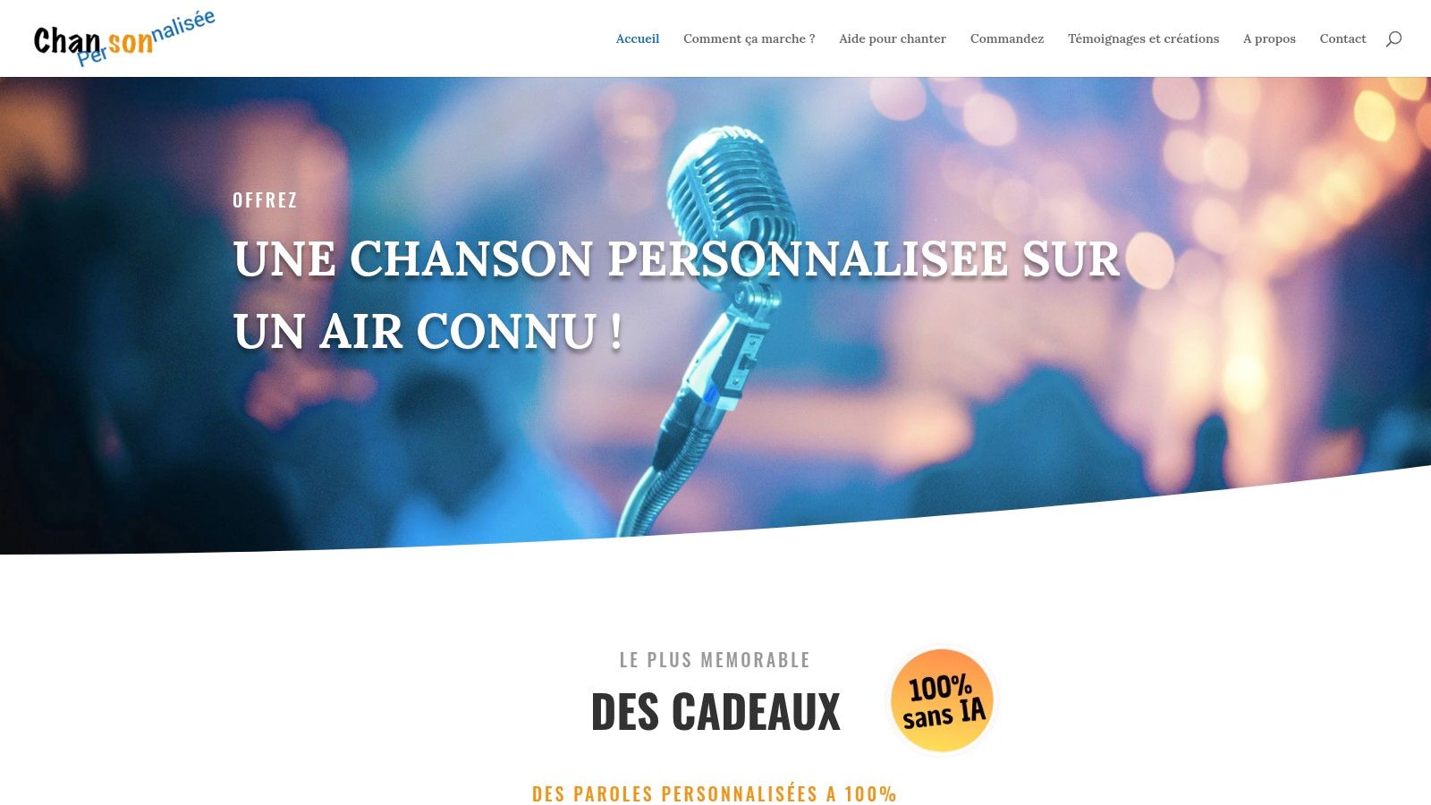 ChansonPersonnalisee.com