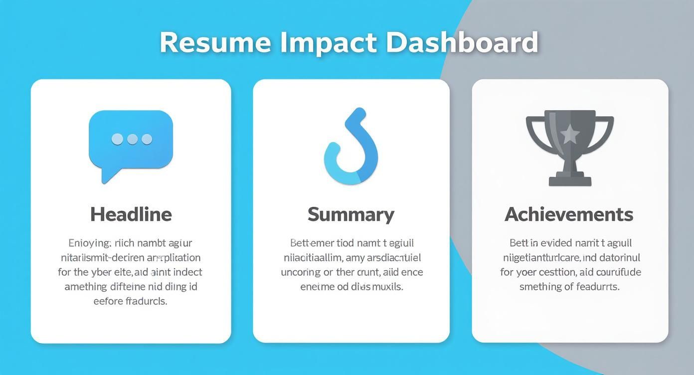 Infographic about how to write a resume