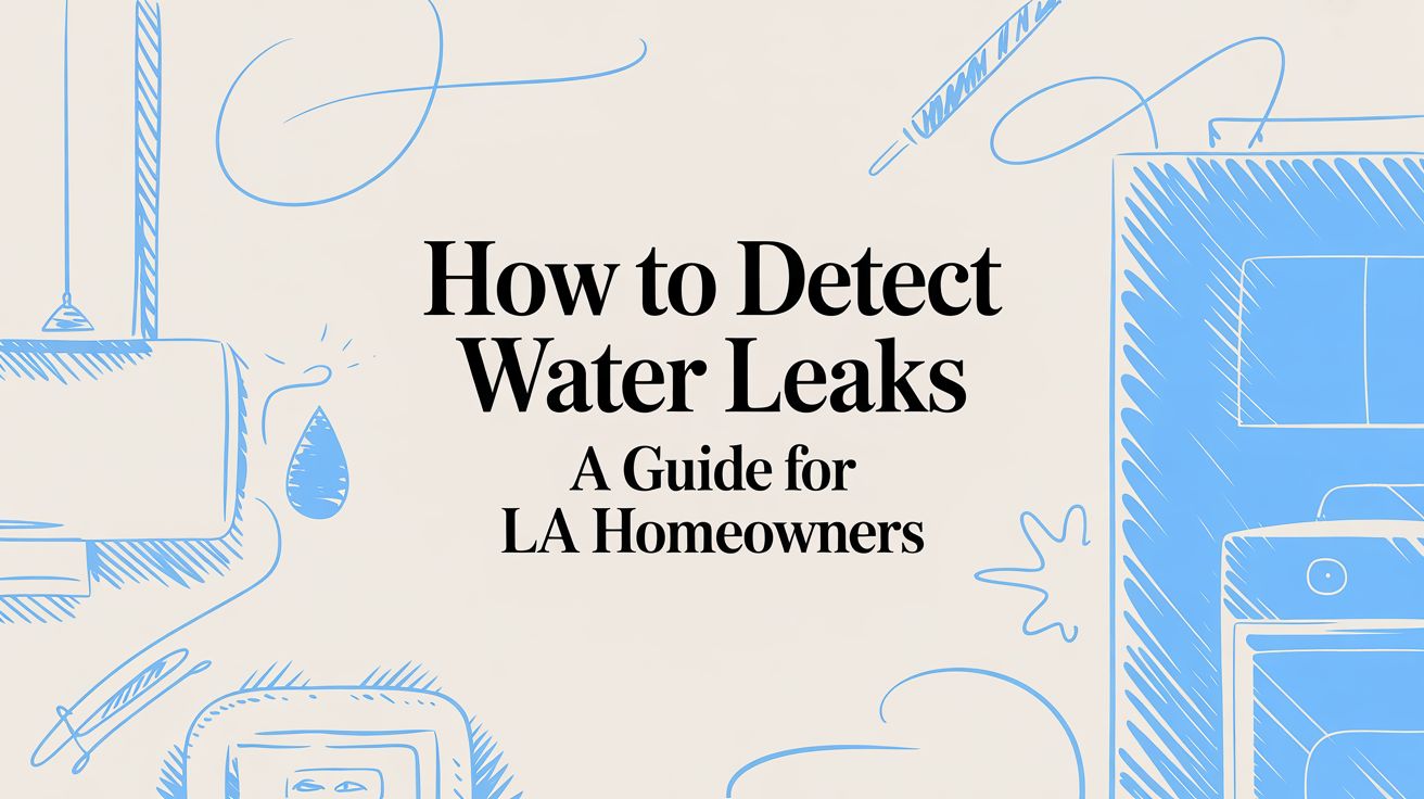 How to Detect Water Leaks: A Los Angeles Homeowner's Guide