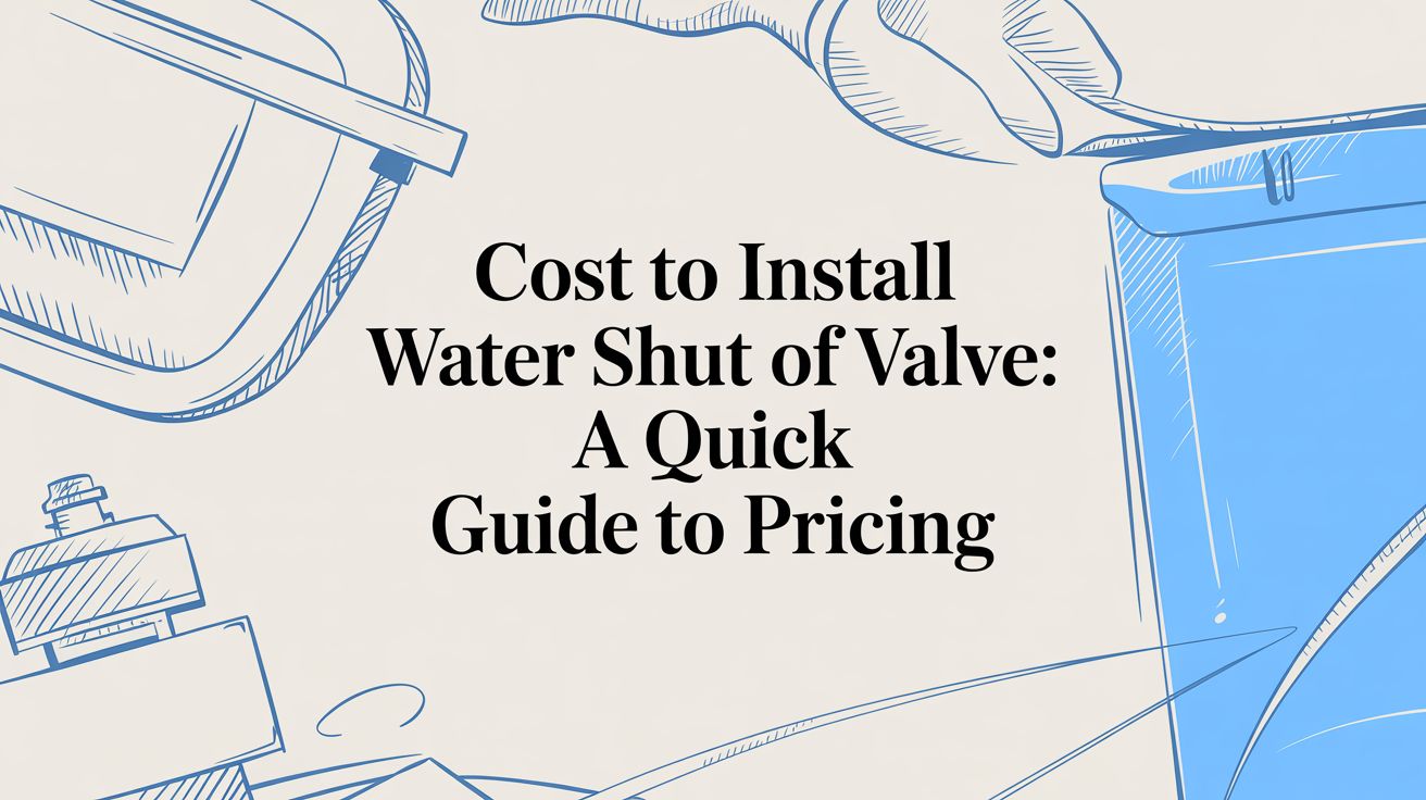 Cost to Install a Water Shut Off Valve: A 2024 Pricing Guide