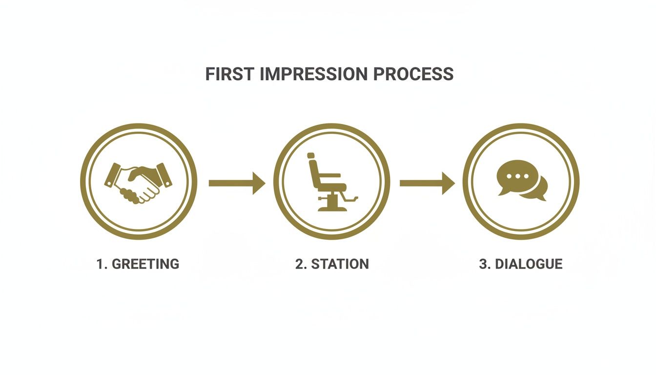 Infographic about building rapport with clients