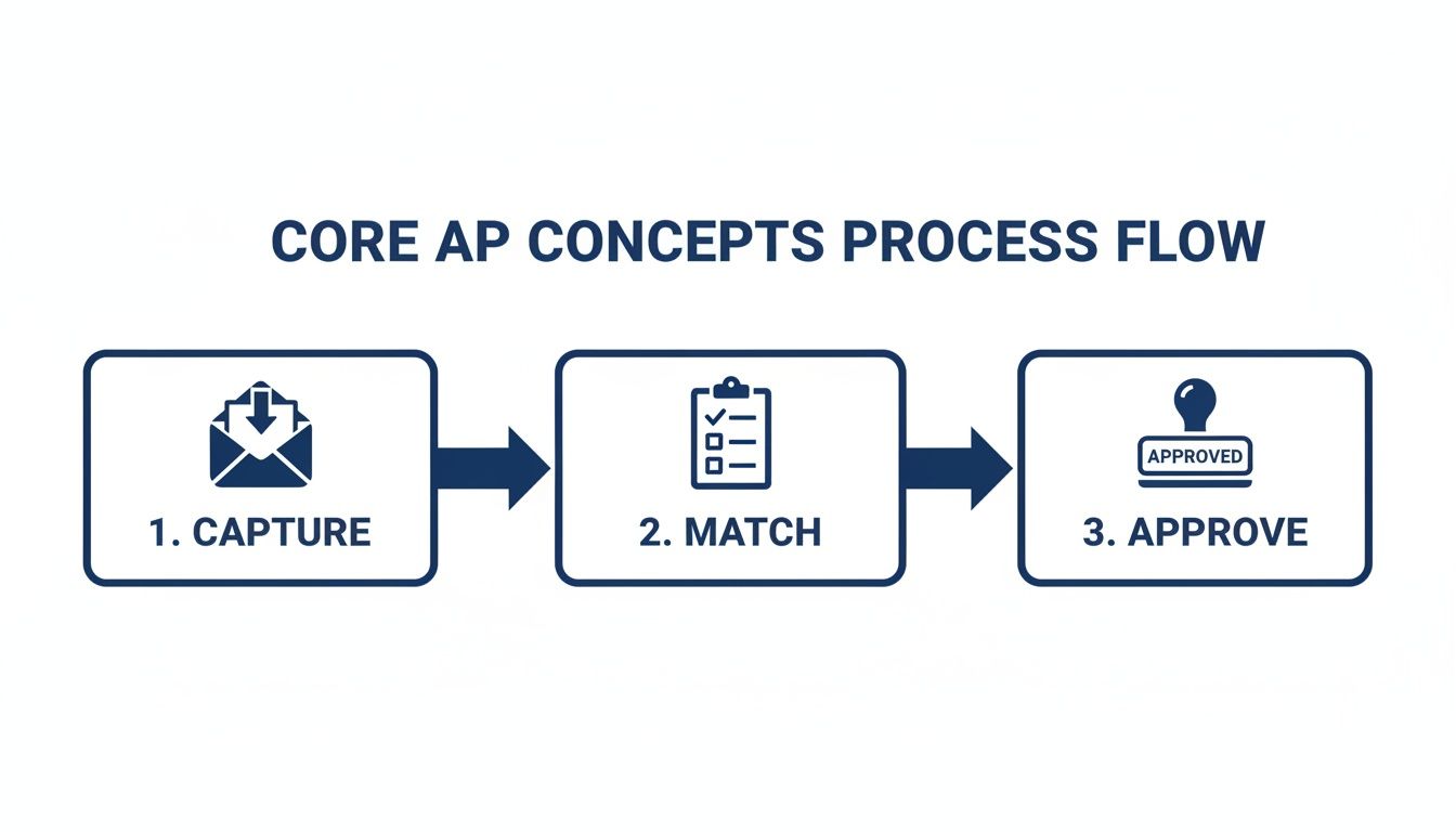 Infographic about what is accounts payable workflow