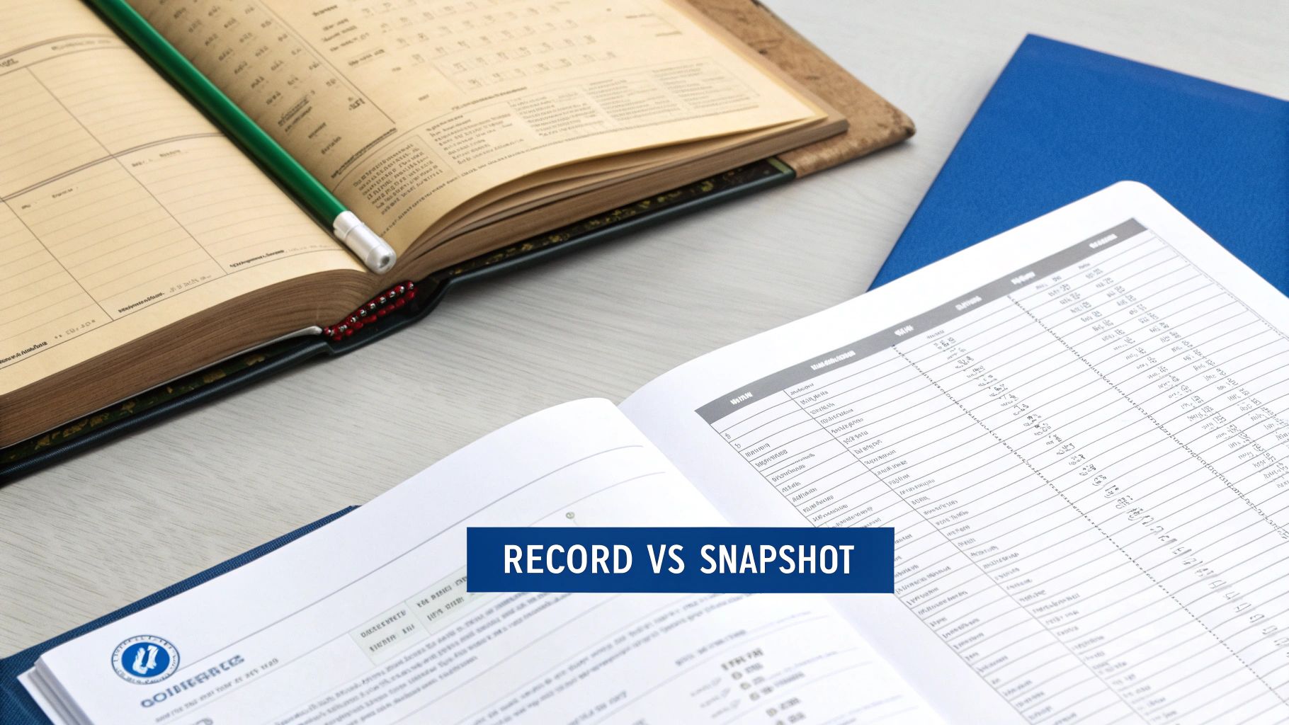 Accountant reviewing financial documents on a laptop, illustrating the concept of a general ledger vs trial balance.