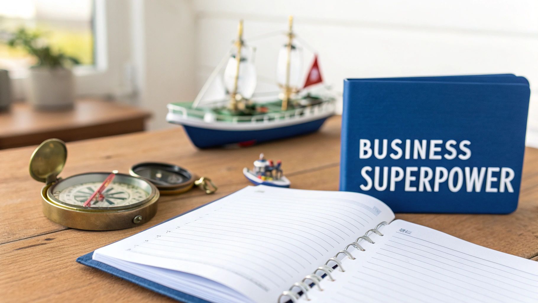 A business owner reviewing financial documents on a laptop, looking confident and in control.