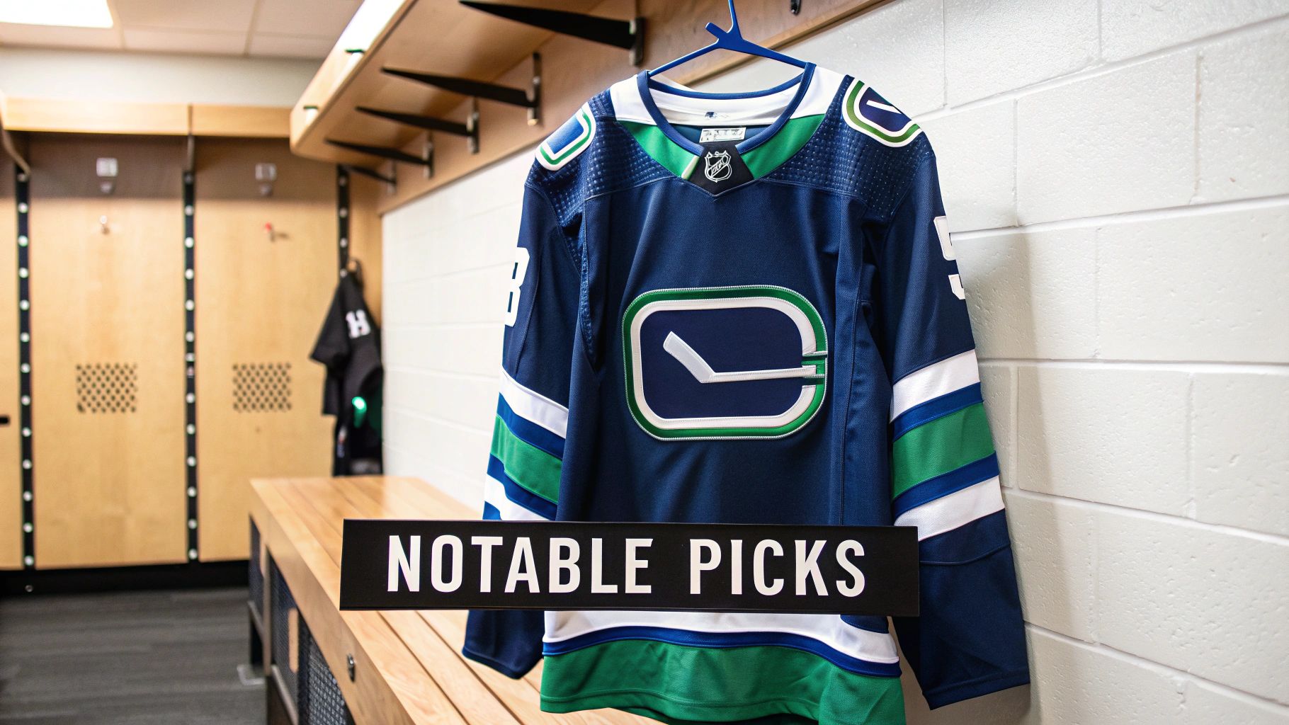 Two hockey players in Vancouver Canucks jerseys, Henrik and Daniel Sedin, celebrating on the ice