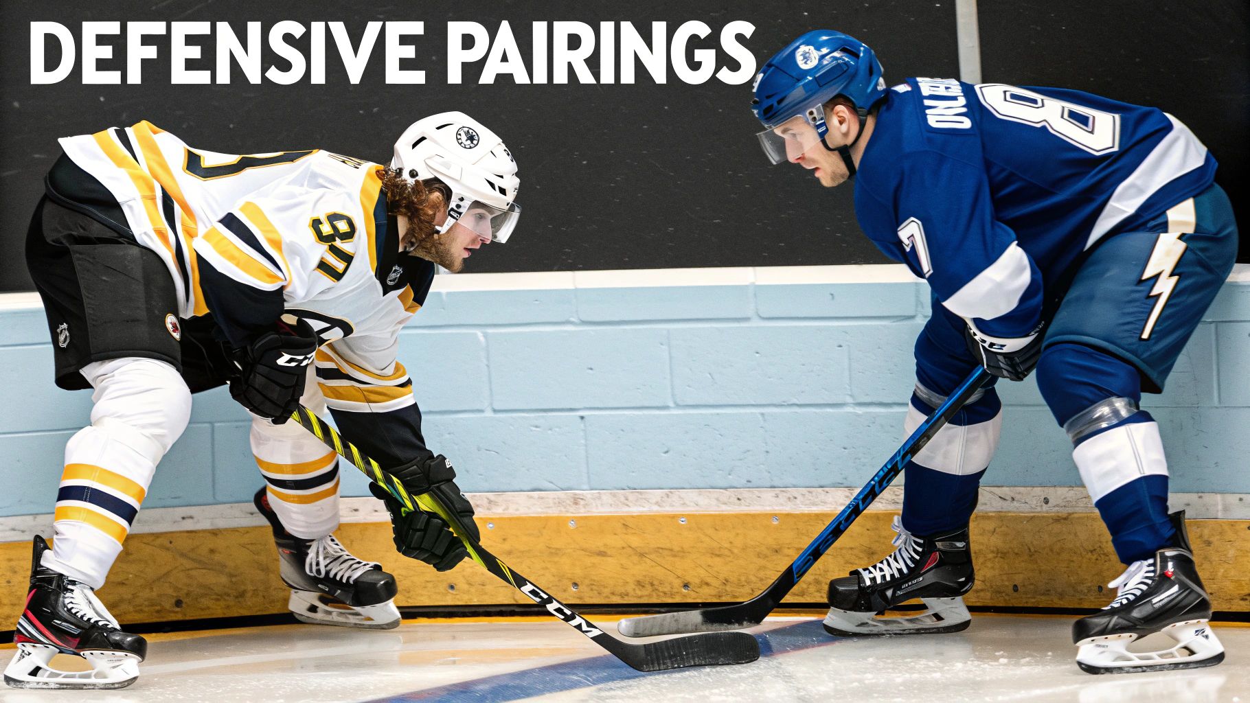 Nashville Predators defensemen defending their zone