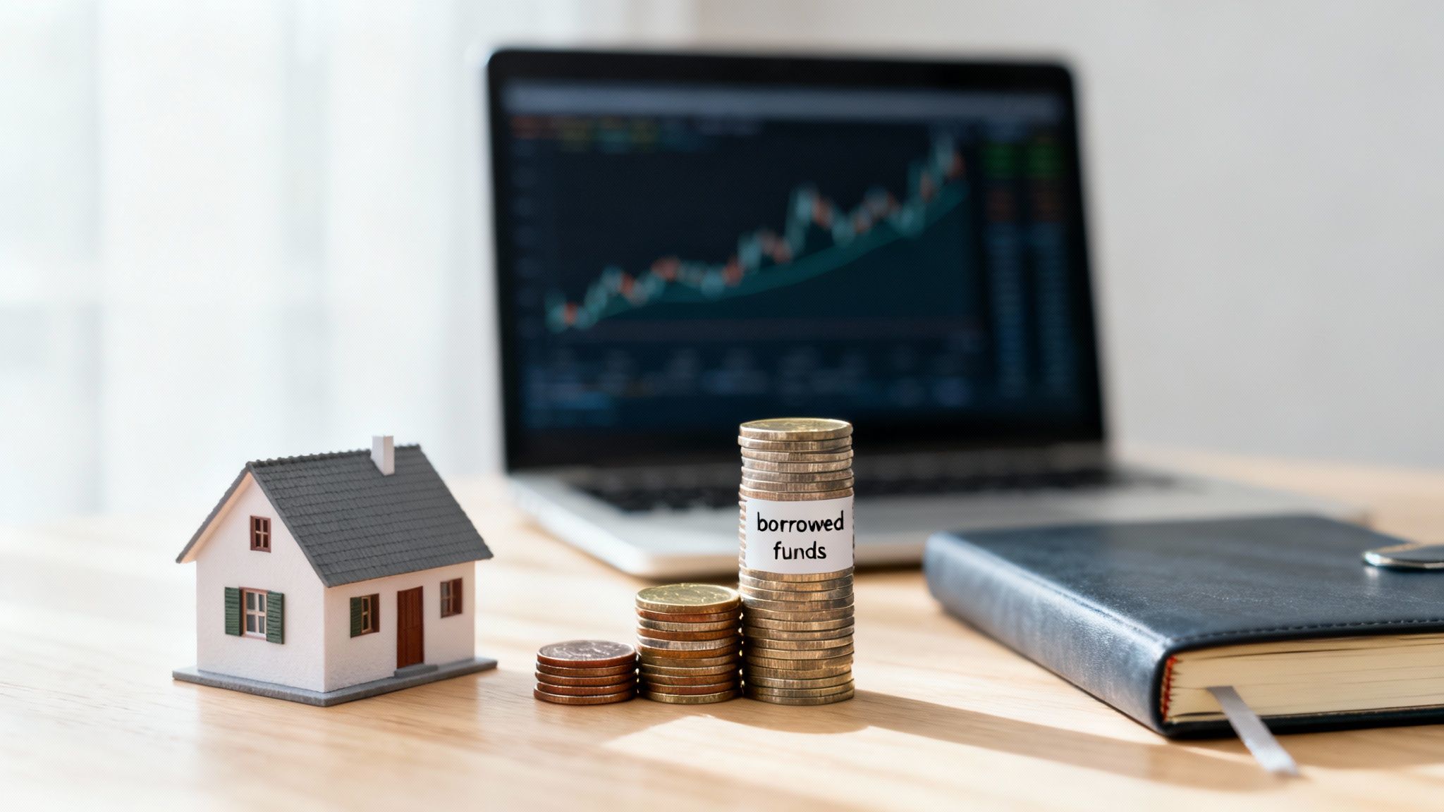 A dynamic chart showing upward and downward trends in cryptocurrency prices, symbolizing the volatility and opportunity in margin trading.