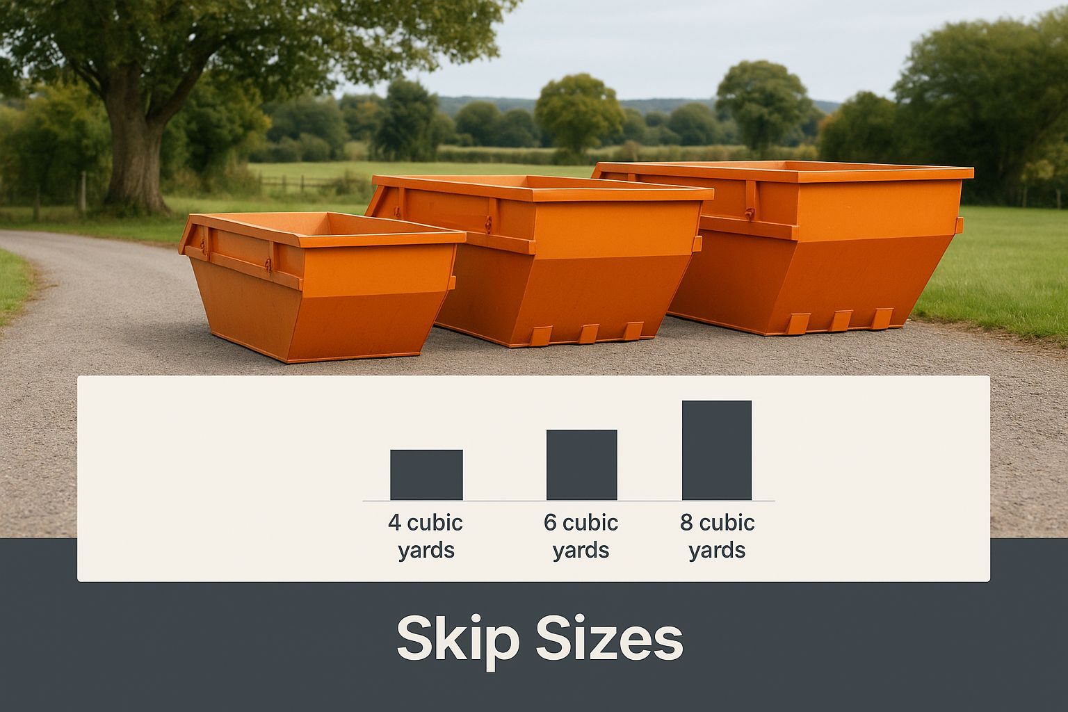 Infographic about skip hire in dorset
