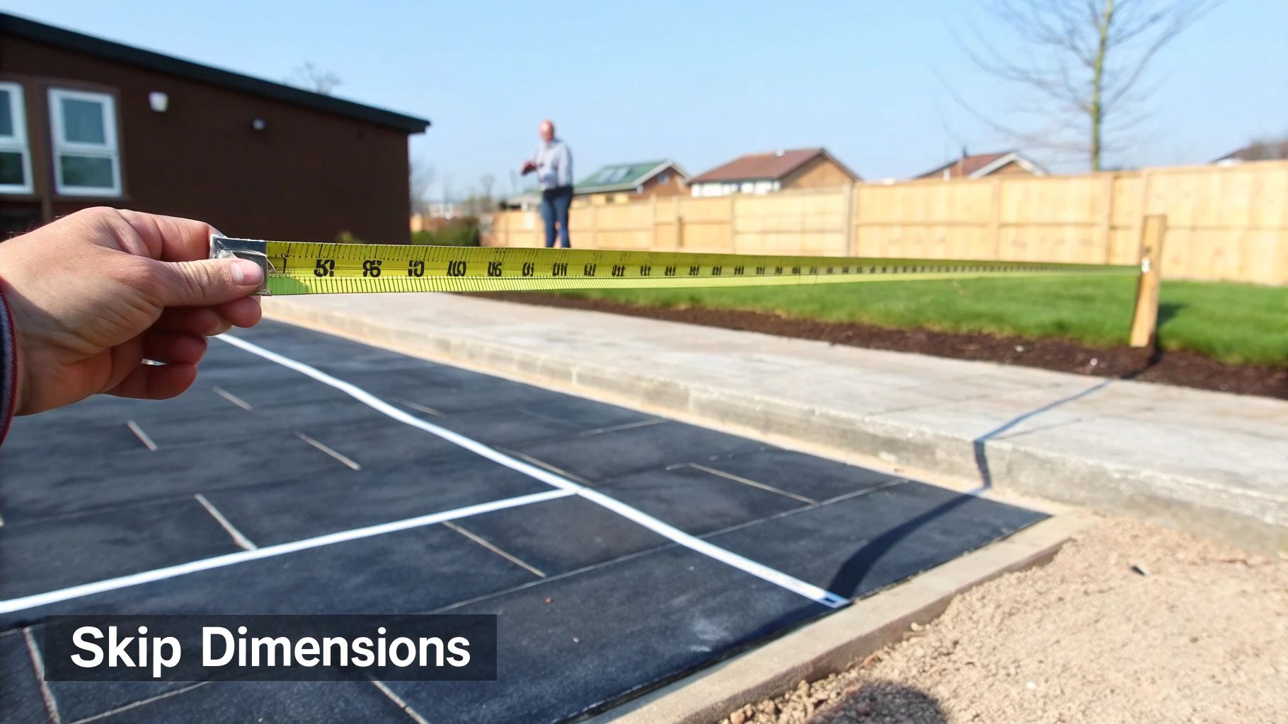 4 yard skip interior top view