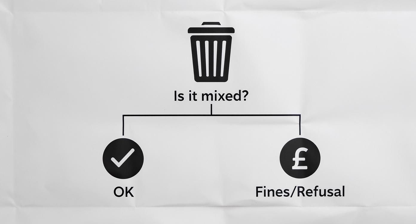 Infographic about plasterboard in skips