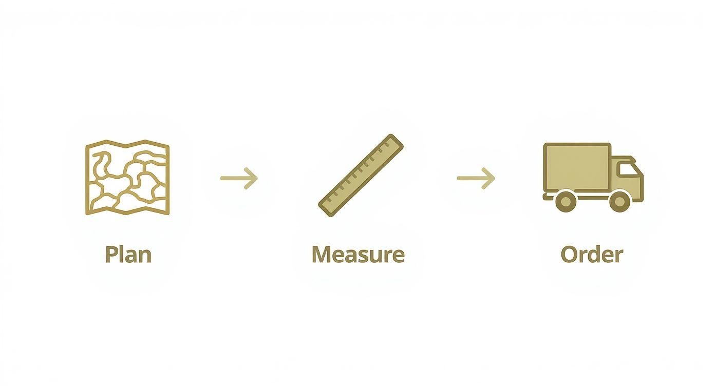 Infographic about self binding gravel pathway