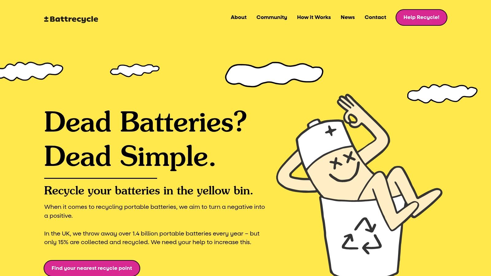 Battrecycle – UK Battery Drop-off Finder