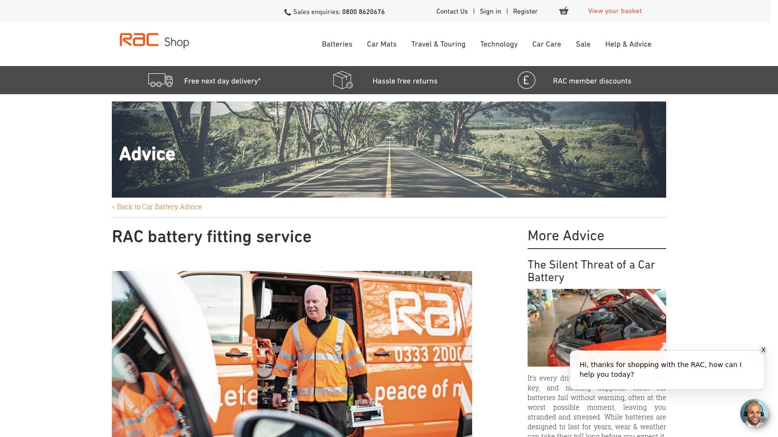 RAC – Mobile battery fitting with recycling