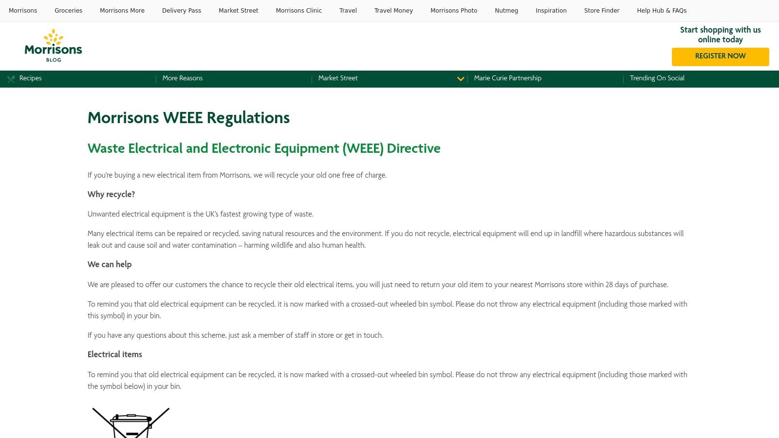 Morrisons – WEEE & Battery Recycling in Stores