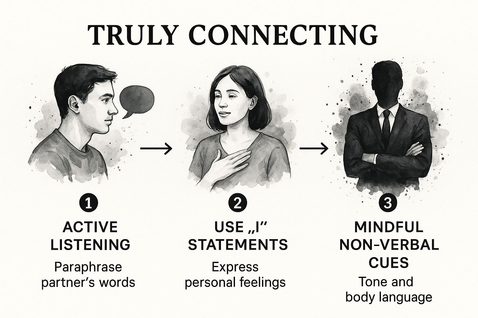 Infographic about how to improve your relationship