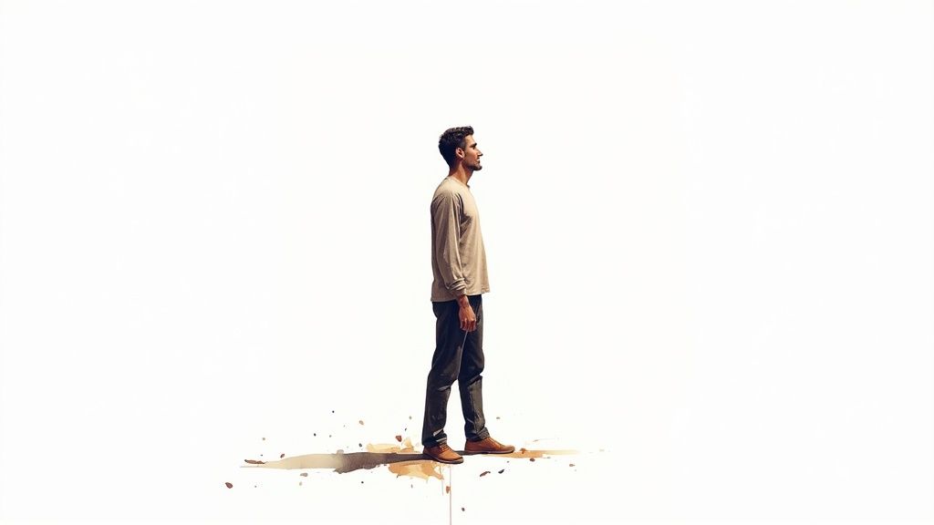 A person looking at a checklist on a clipboard, symbolizing a plan.