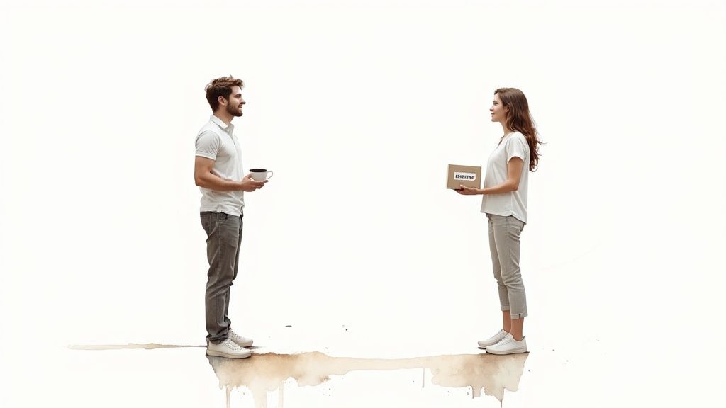 A couple holding hands, symbolizing commitment and partnership