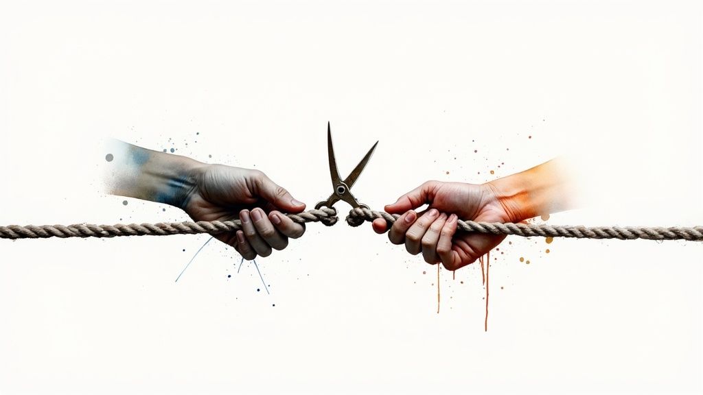 A person standing at a crossroads, symbolizing the decision to heal and change direction.