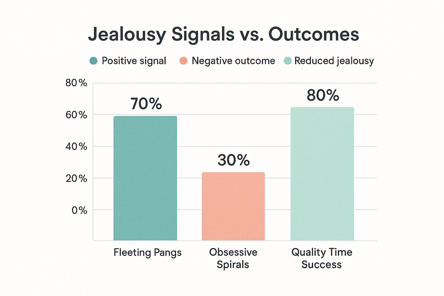 Infographic about how to deal with relationship jealousy