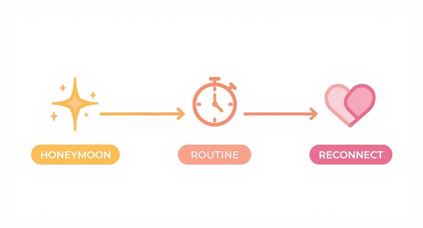 Infographic about how to keep relationship exciting