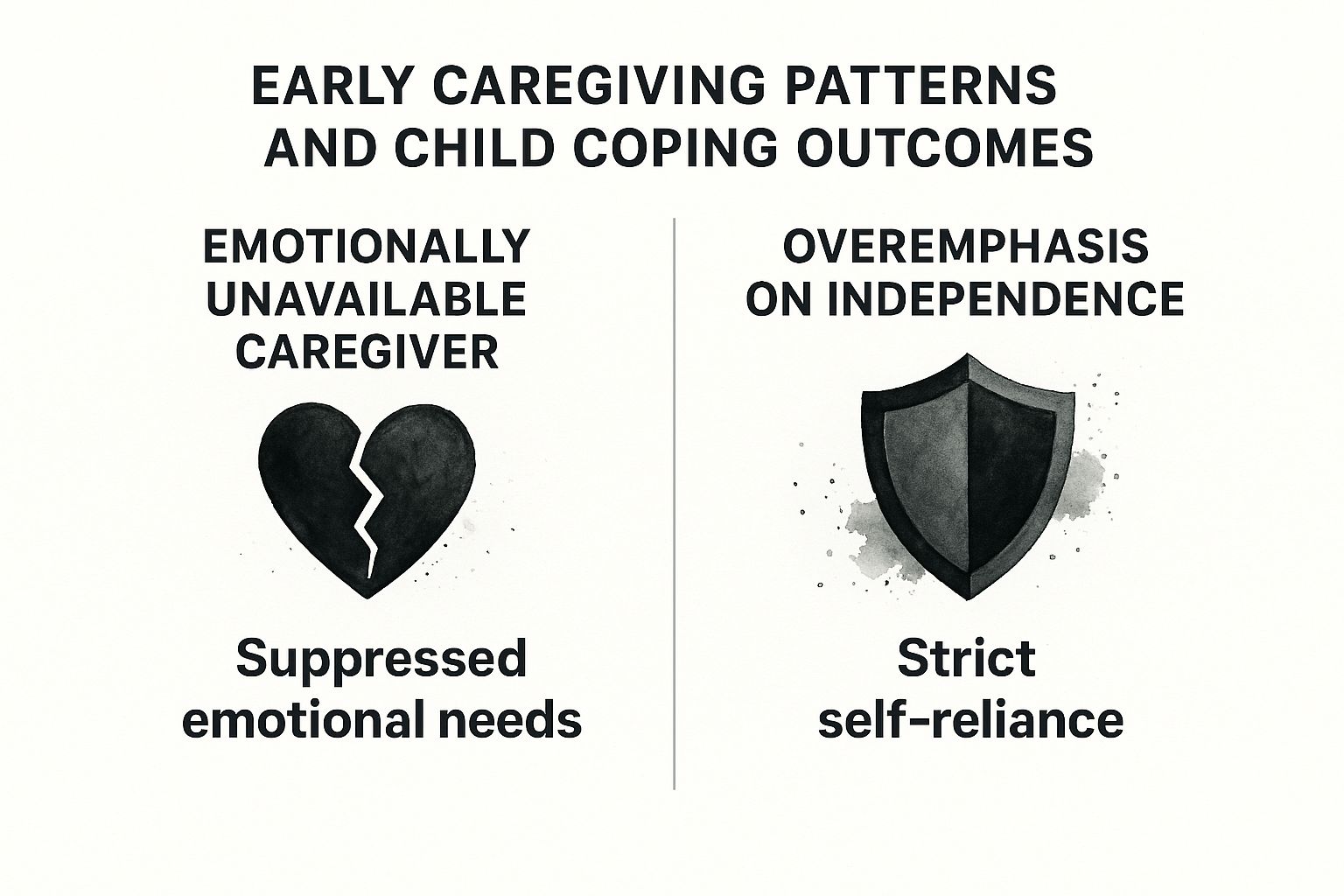 Infographic about dismissive attachment style
