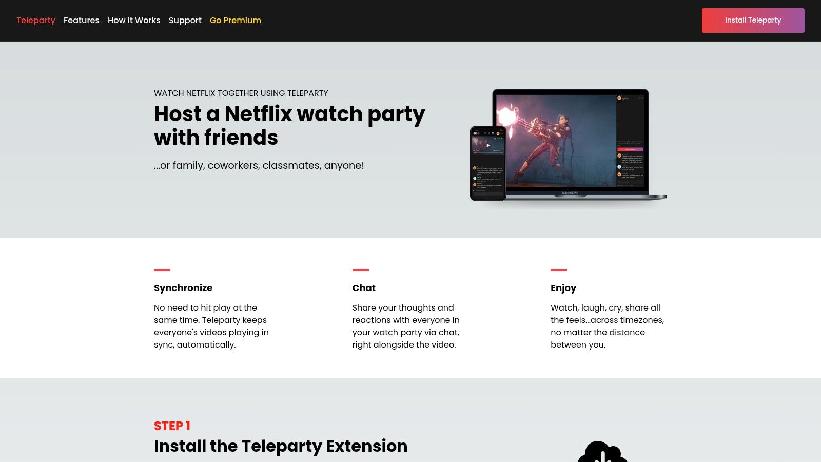 Teleparty (formerly Netflix Party)
