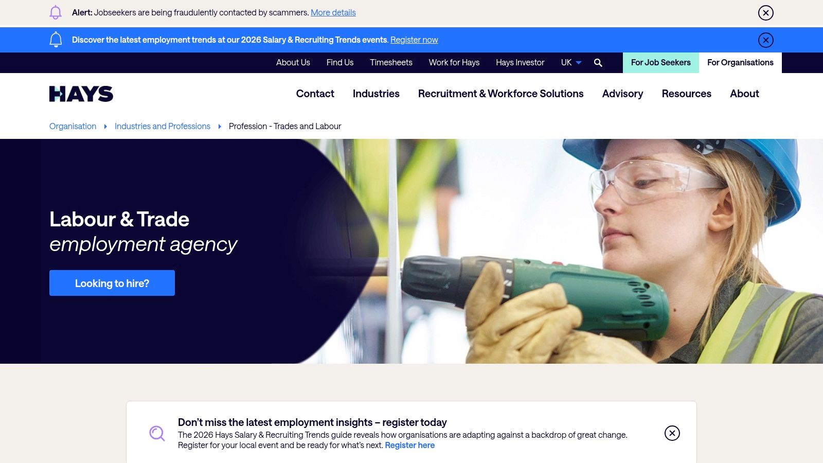 Hays – Trades &amp; Labour