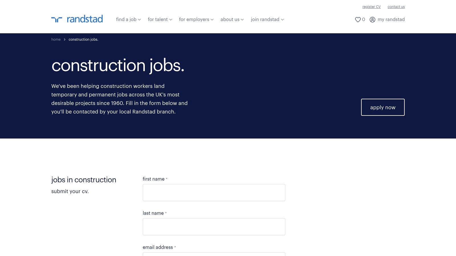 Randstad UK – Construction &amp; Property