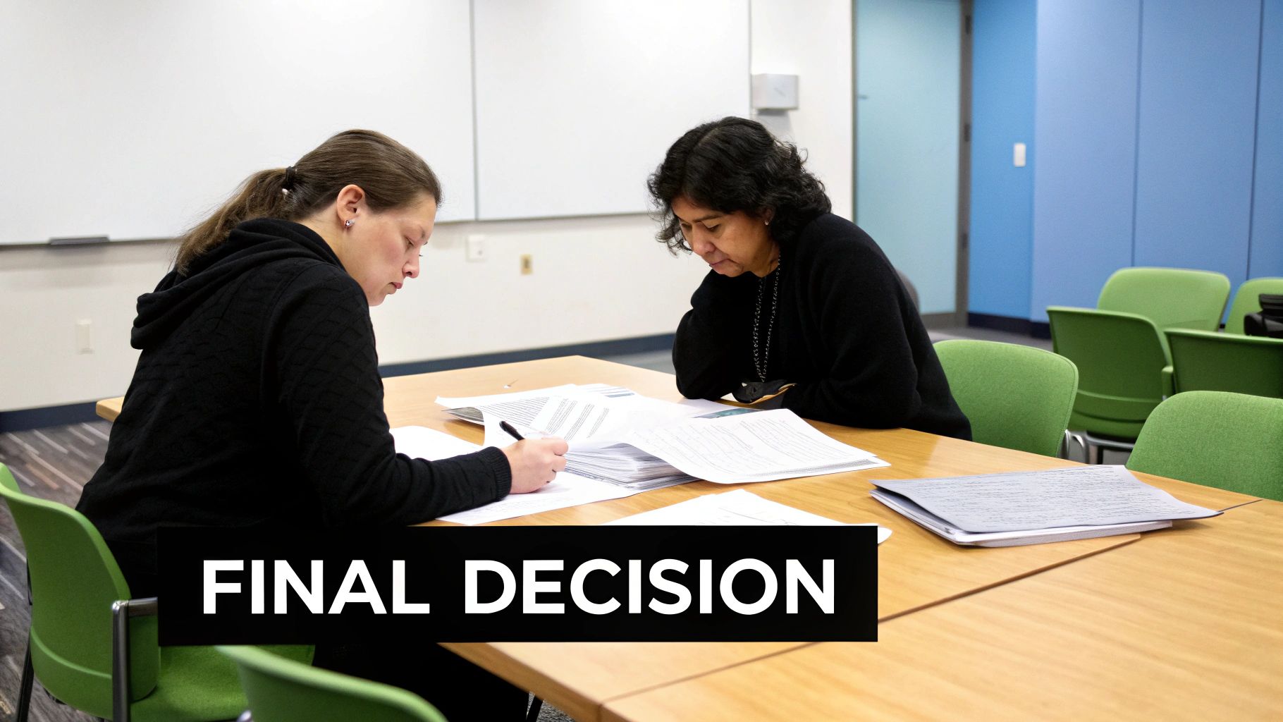 A person signing a contract to hire a digital marketing agency baltimore md.