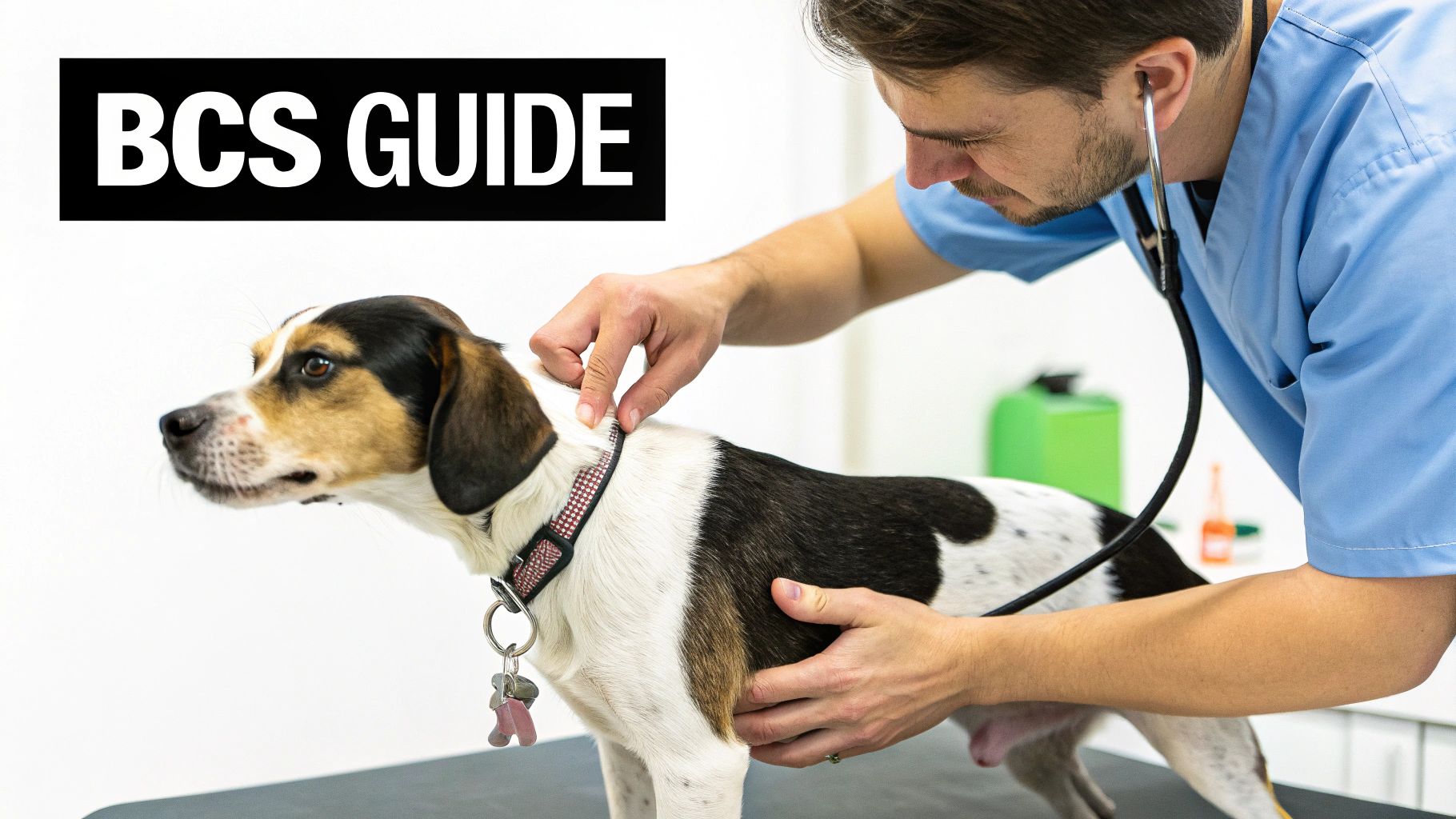 A lean dog standing in profile, illustrating the visual signs of being underweight.